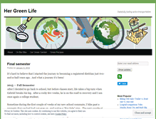 Tablet Screenshot of hergreenlife.com